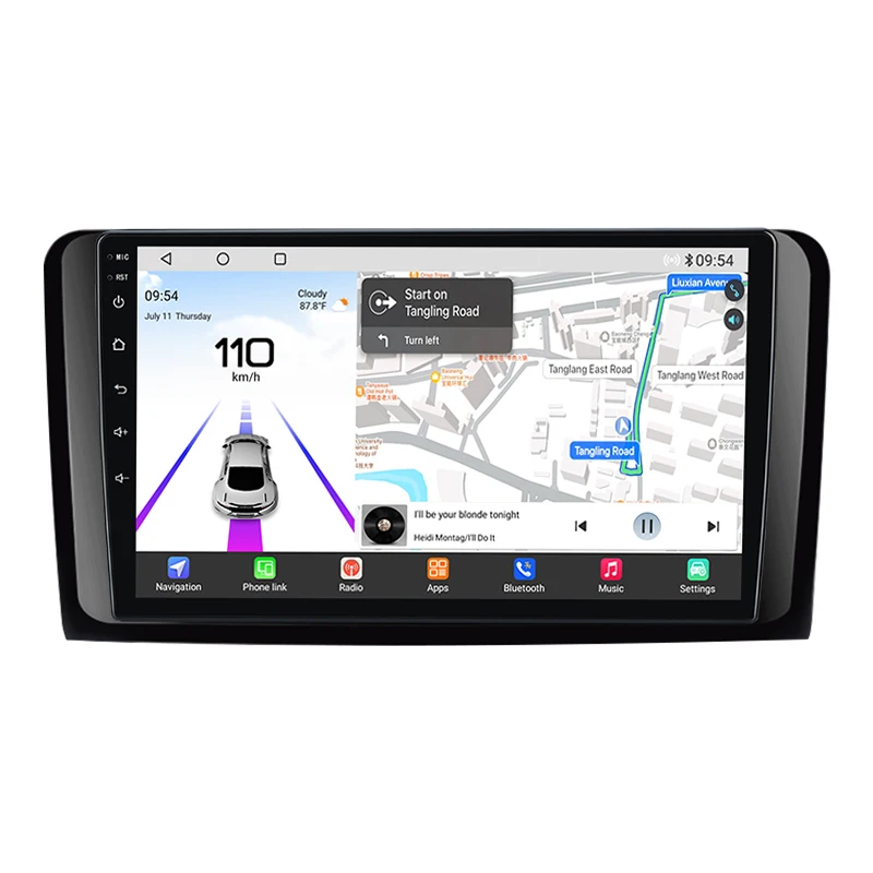 Junsun Qualcomm чип Android автомобильный радиоприемник для Mercedes Benz W164 мл X164 GL 2005-2012 8-ядерный Apple CarPlay стерео экран автомобиля