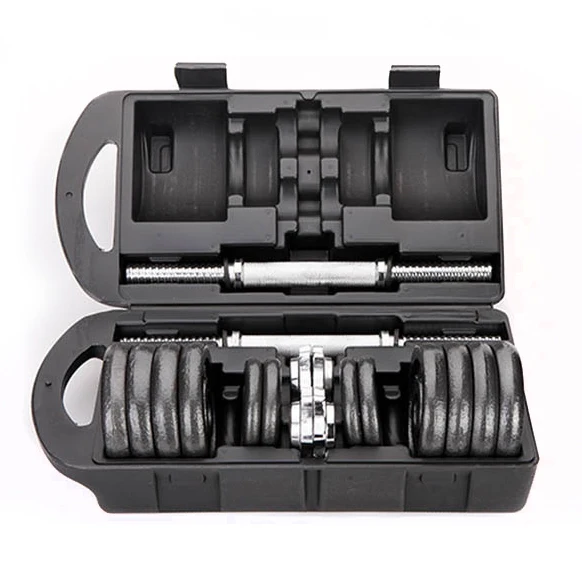45lb 50kg 60 110 Lb Gym Cast Iron Equipment Free Weights Lifting Chrome Round Stoving Varnish Coated Dumbbell Set Dumbbells