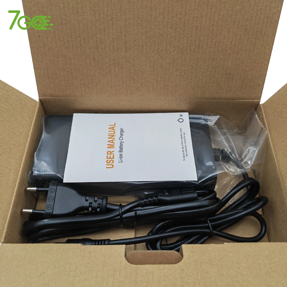 US EU NL UK PL Warehouse Stock 52V  2A   battery and bike charger Input voltage 110-220V AC plug DC2.1 bicycle battery charger