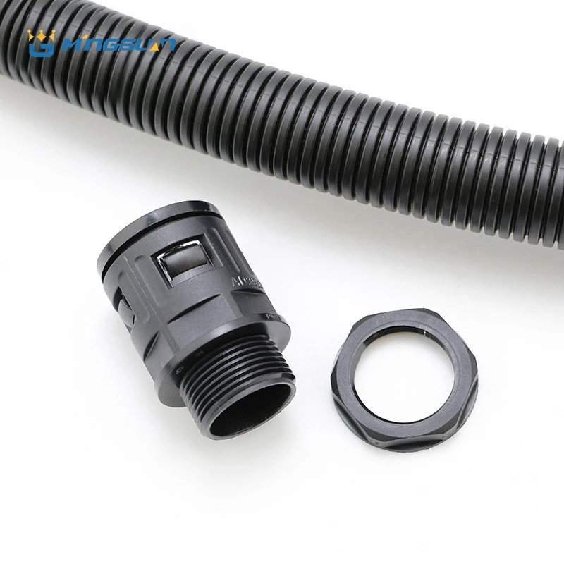 Plastic Conduit Fittings, Quick Coupling, Nylon Hose Pipe Glands, Flexible Corrugated Conduit Connectors, AD15.8