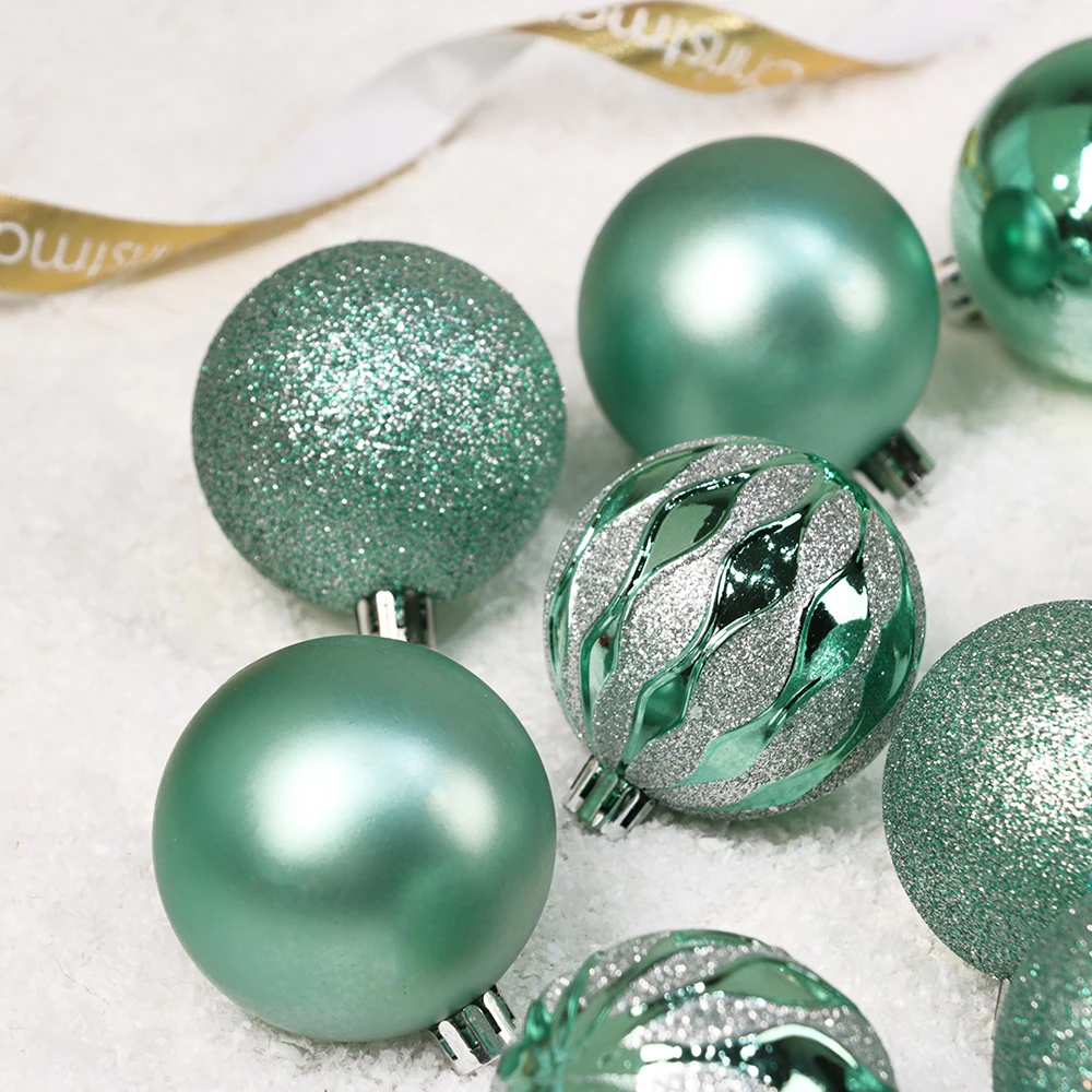 24Pcs Christmas Balls Ornaments for Xmas Christmas Tree - Shatterproof Christmas Tree Decorations Hanging Ball for Holiday