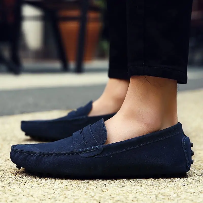 Мокасины Sepatu в стиле унисекс лоферы с бахромой новейшие замшевая обувь для вождения мужские