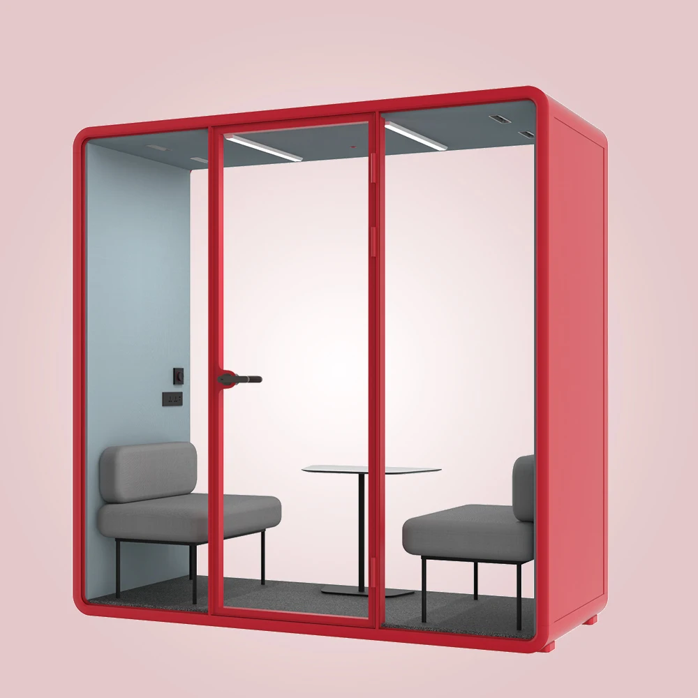 Modern soundproof cabin 1-2 person office pods indoor privacy booth easy to instal