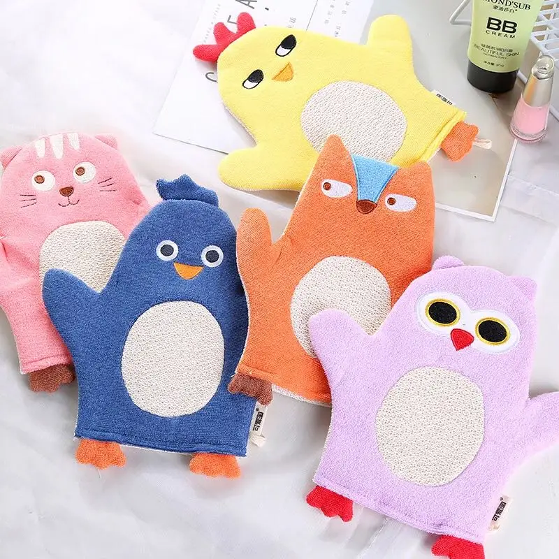 1Pc Cartoon Soft Baby Care Products Shower Bath Brush Baby Kids Infant Bath Brushes Rubbing Body Wash Towel Accessories