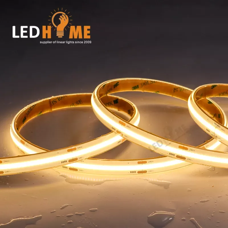 12V 24V 5mm 8mm 10mm 11W RGB RGBW IP20 IP65 IP68 Flexible Ambient COB LED Strip Light TV For Decorations