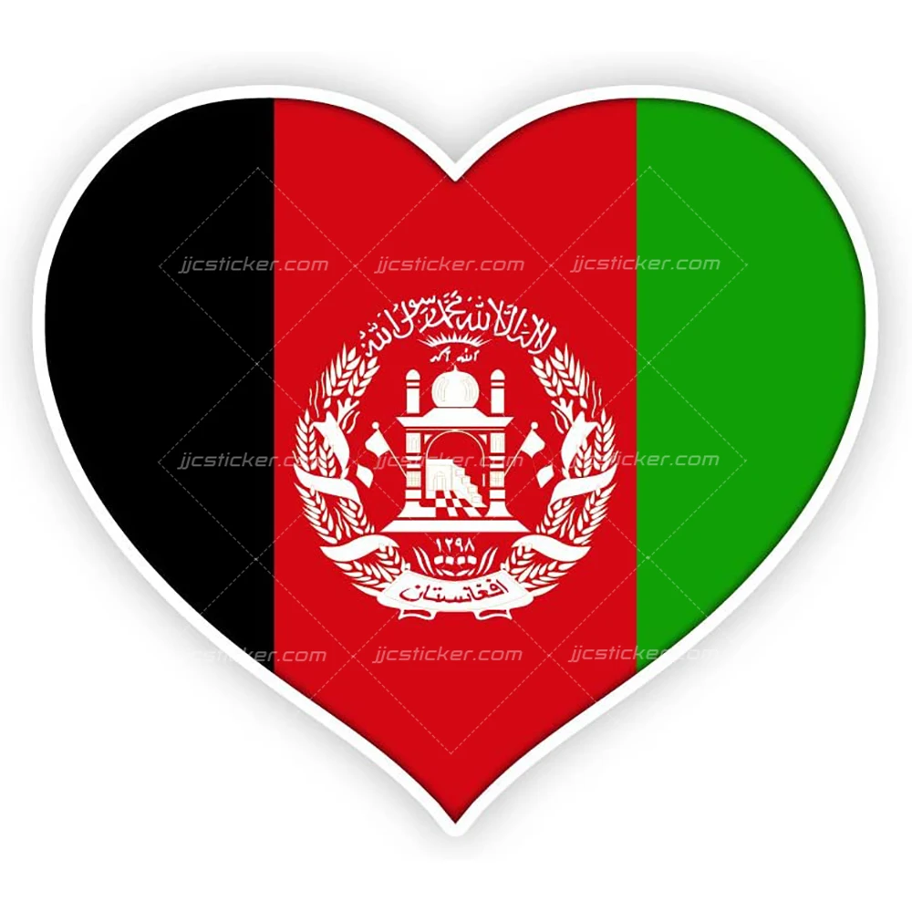 custom printing self adhesive decal paper reusable wholesale china manufacturer design pvc afghanistan country flag sticker