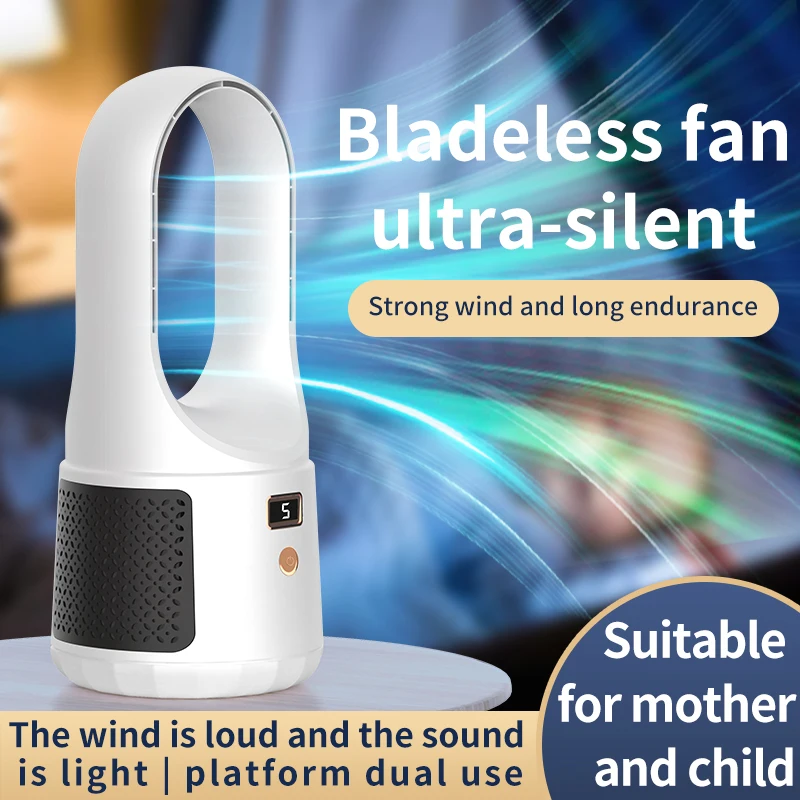 Wholesale Office Desktop Fan Portable Vertical Usb Noiseless Bladeless Fan