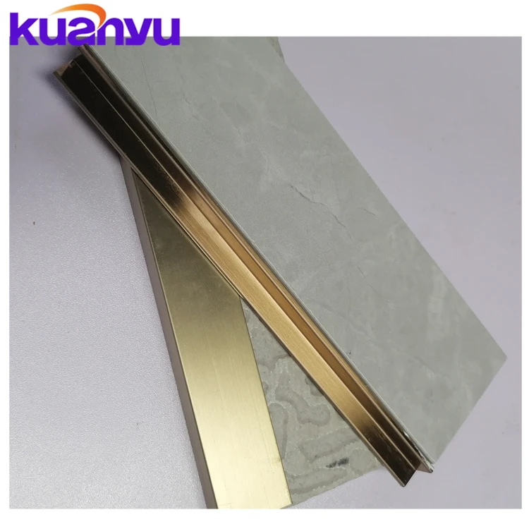 Gold Floor Transition Strips Flexible Carpet  Floor Stainless Steel Transition Strip