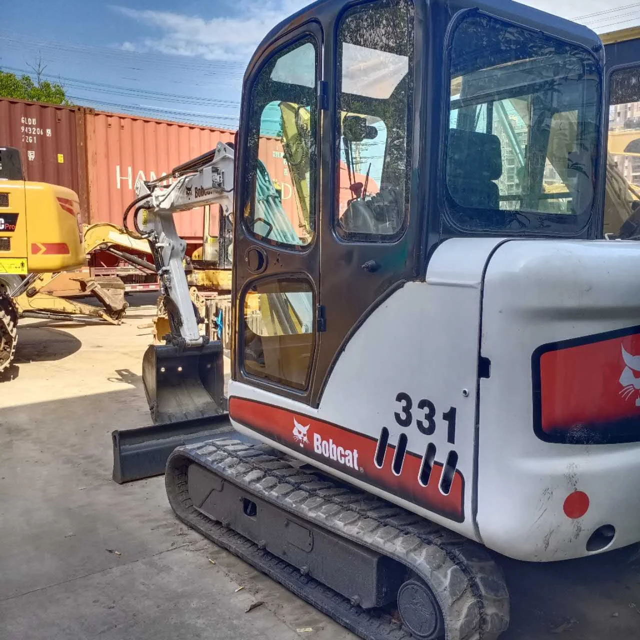 Второй ручной гидравлический гусеничный экскаватор Bobcat 331 Строительная Машина Б/у мини экскаваторы