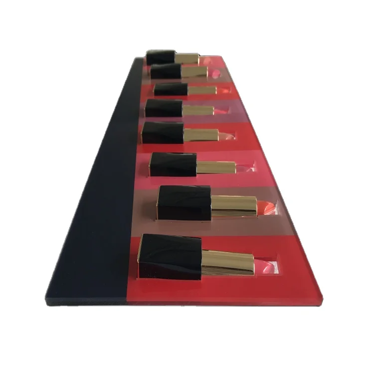 Acrylic Display Lipstick Organizer Cosmetics Displays Decorative For Cosmetic Shop