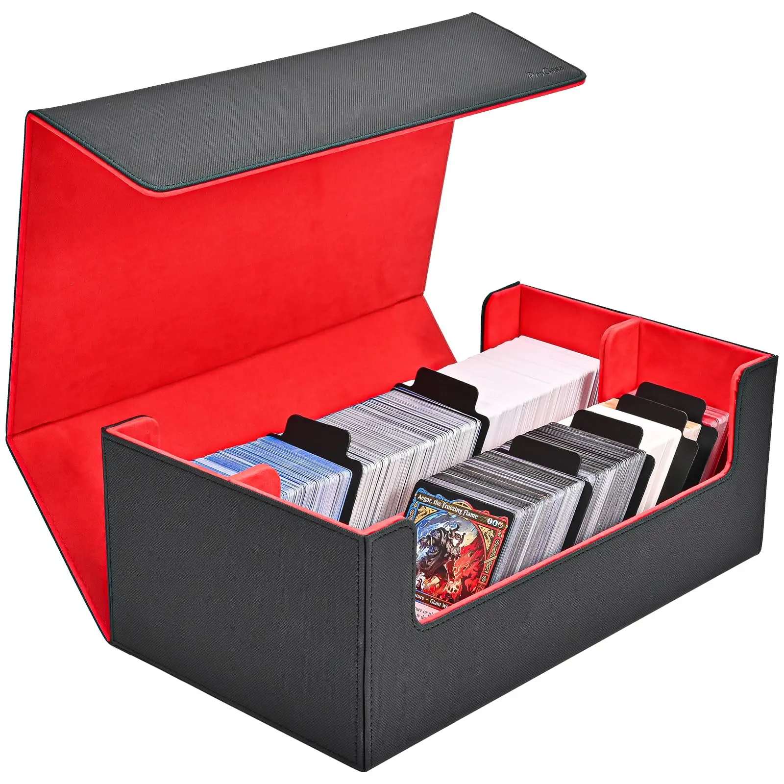 HONG HUAN  Large capacity P.S.A 40+Leather velvet Custom Collector Storage Box Graded P.S.AGraded Rating card brick box for MTG