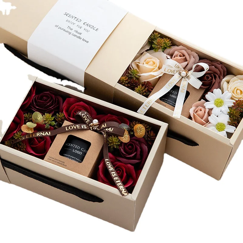Hot Selling Handmade Scented Aroma Romantic Soy Wax Scented Candle Gift Set