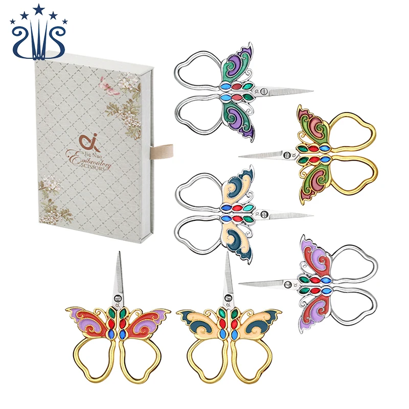 Разноцветные ножницы-Бабочки от производителя изящные ножницы ручной работы