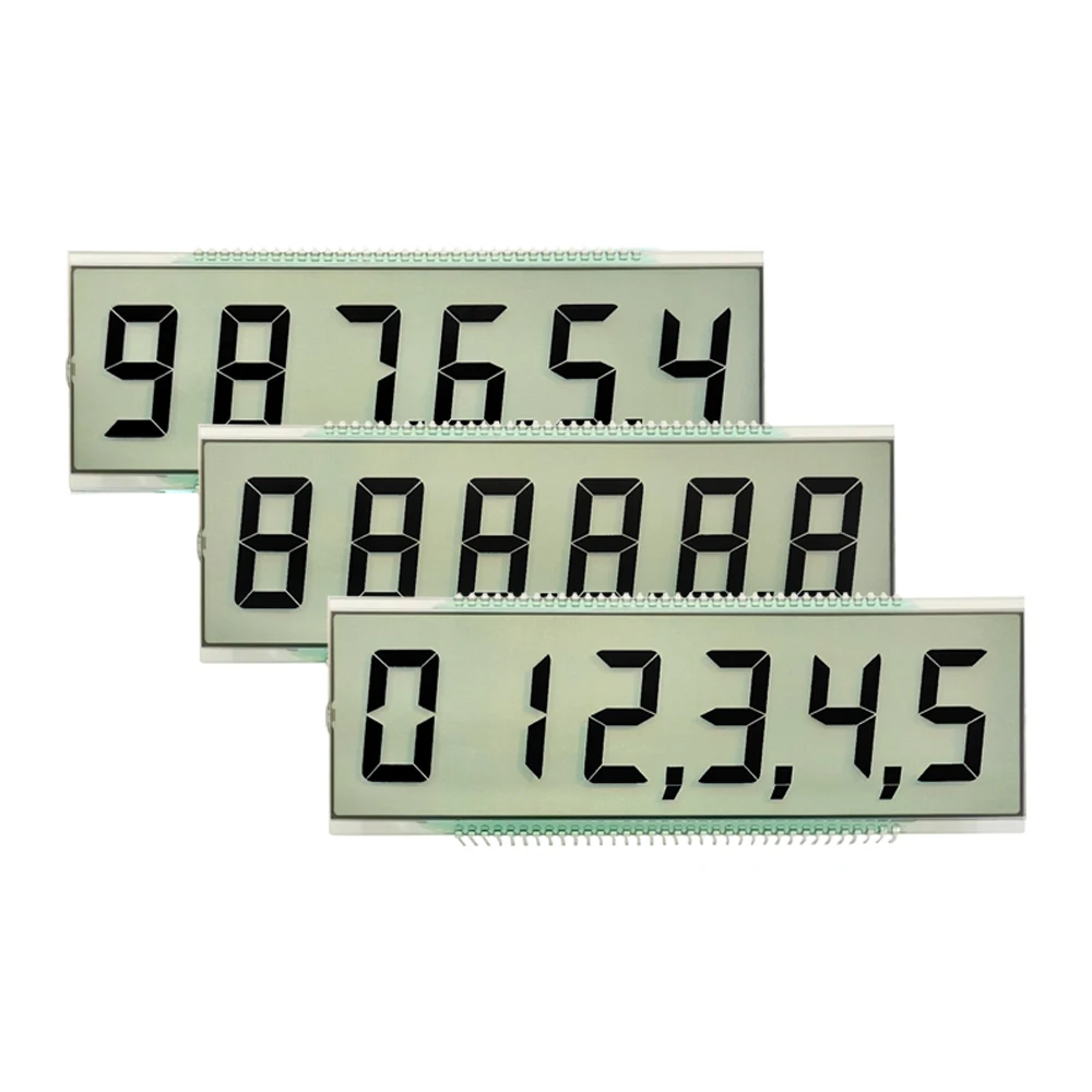 Cheap price custom segment lcd display segment displays screen TN Positive 3.0V 7 monochrome segment lcd display module