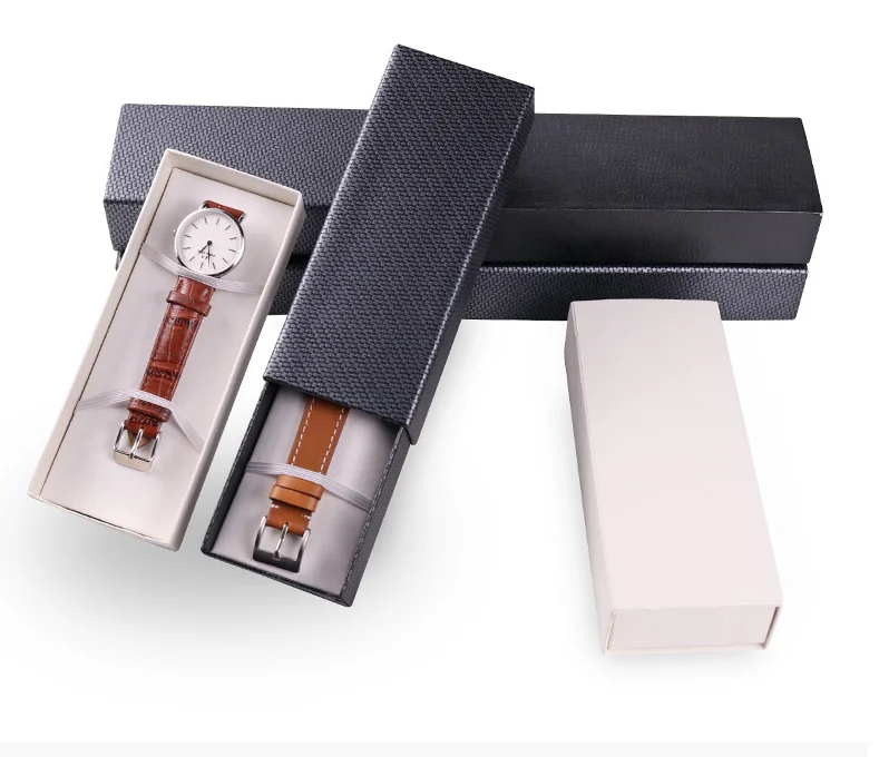 Cheap price custom printing sliding box watch strap gift box