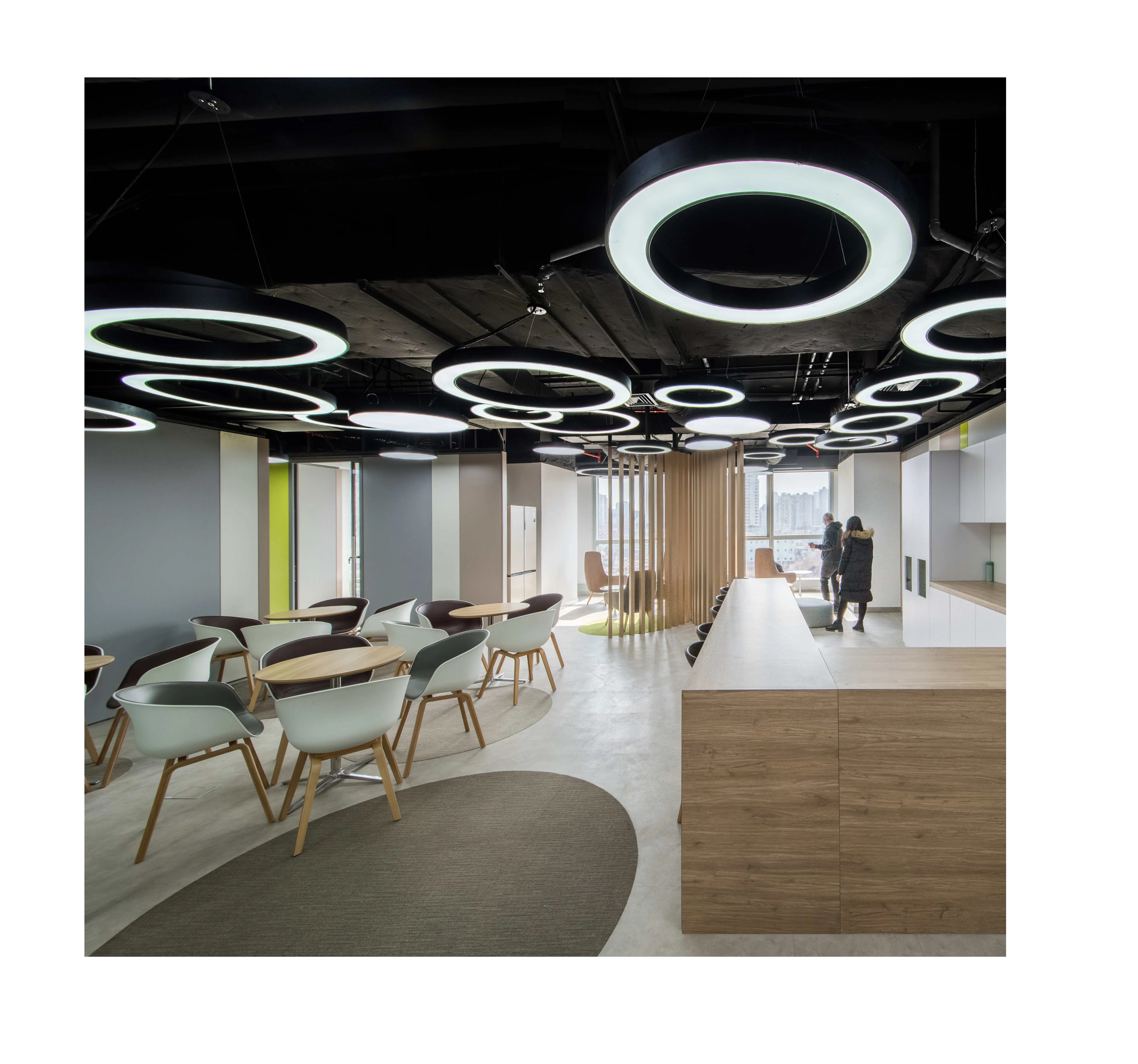 modern coworking space Double Glazed Glass Partition Soundproof Wall Partition