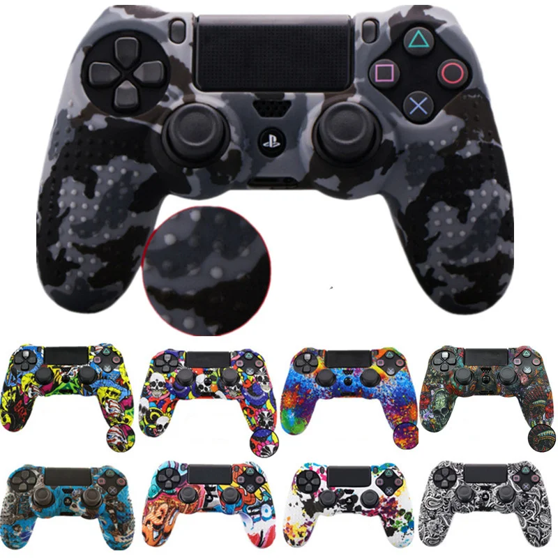 
Anti-slip Silicone Case Protective Cover Skin Shell For Sony PlayStation Dualshock 4 PS4 Slim PS4 Pro Controller Game Accessory 