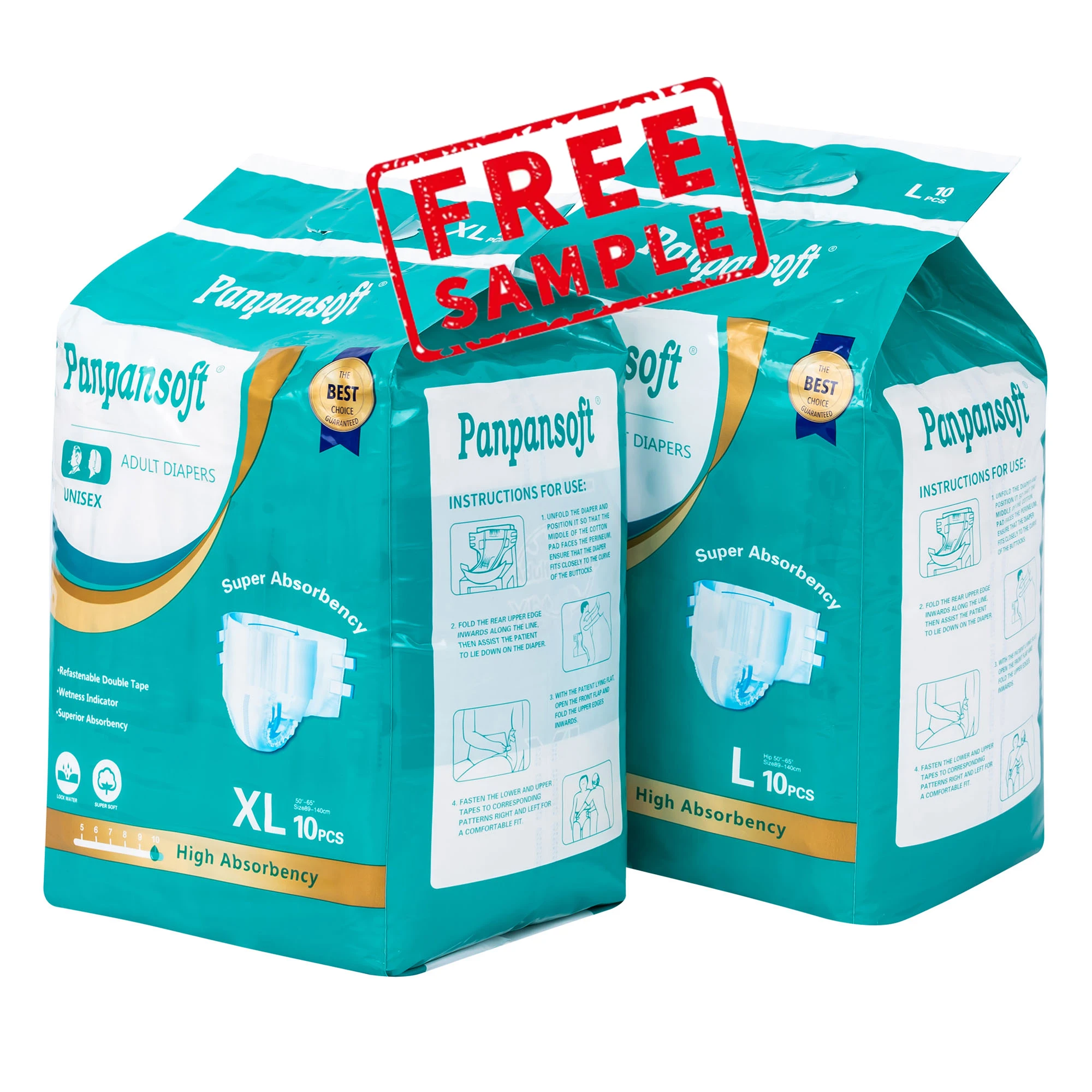 Wholesale Adult diaper Manufacturer Direct Hot Sale Adult reusable diapers  Ultra Thick Diaper for Old Men