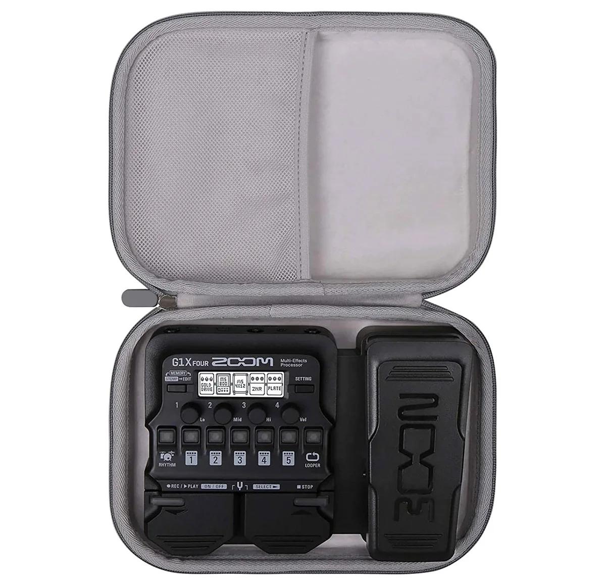 Hard Travel Storage Case For Zoom G1X FOUR Guitar Multi-Effects Processor