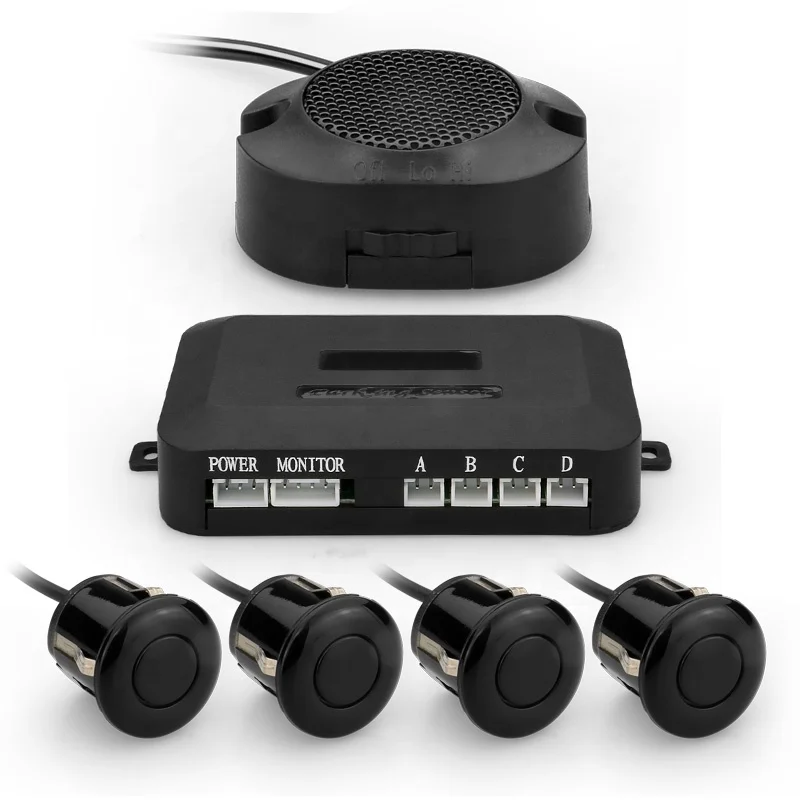 Buzzer or Voice 4 Sensors Reversing Parking Sensor Car Parking Sensor System -40 C~80 30-45DAYS Neutral Box Universal Standard