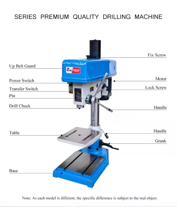 12.7mm  550w Metal drilling industrial drilling machine desktop drilling machine