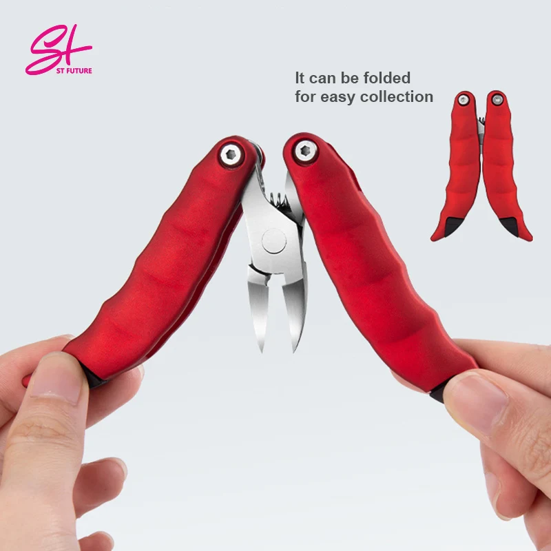 ST FUTURE 3 In 1 New Folding Stainless Steel Podiatry Nail Clipper Professional Ingrown Toenail Cutters Nail Nippers