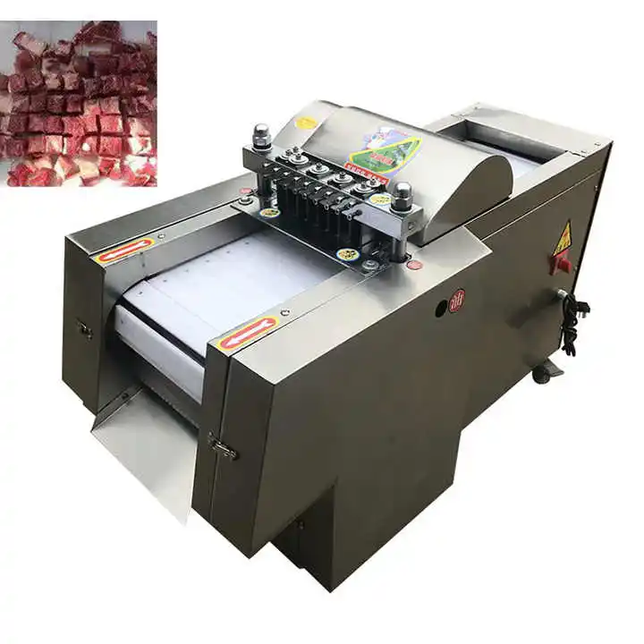 small butchery home automatic butcher chicken vegetable frozen meat strip bone saw cube cutting chopping machine price