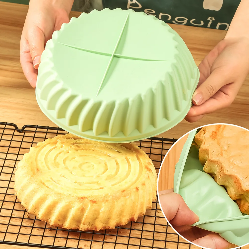 7.5 inch Airfryer Baking Mat Pan Basket 8.5 inch Air Fryer Silicone Basket Tray Pot For Air Fryer