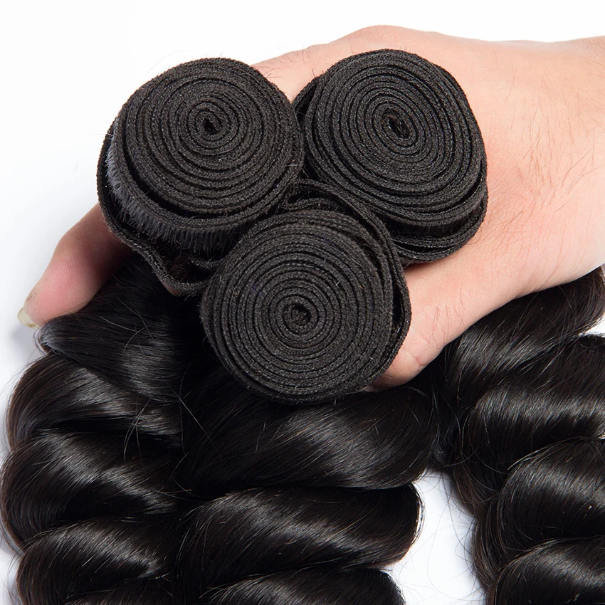 Lemoda Loose Wave Raw Virgin Brazilian Hair Bundles Cheap Wholesale 100% Human Hair Extensions Natural Virgin Hair Vendors