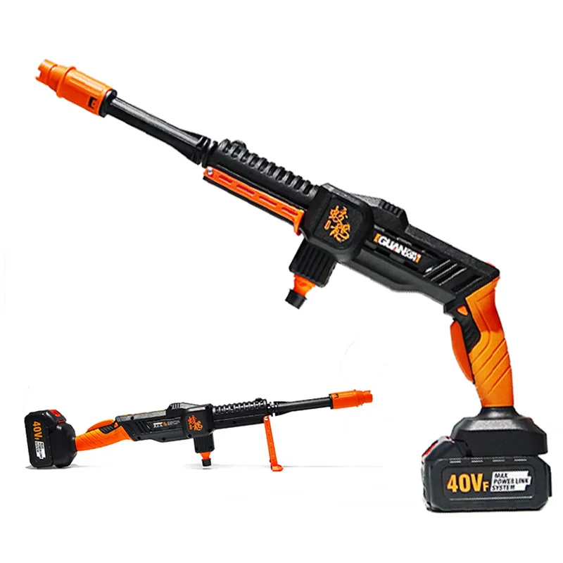 
QJ-X-Q-018 Self-service car washing machine gun tools 12V portable Electric high pressure car washer 