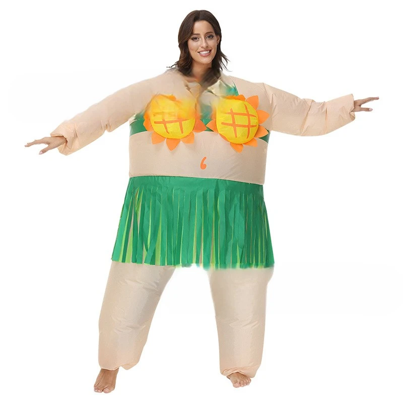 Crossborder Halloween Cosplay Inflatable Costume for Annual Party Stage Performance Christmas Santa Claus Outfit