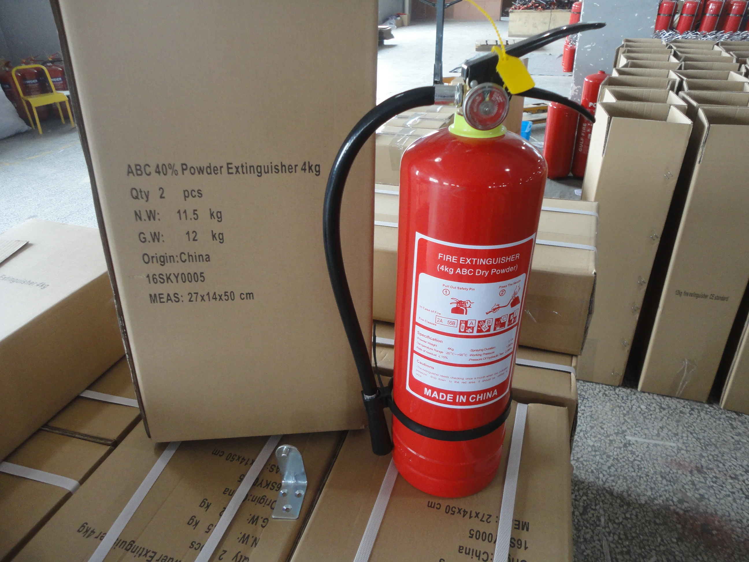 ABC powder Fire Extinguisher portable Dry chemical powder fire fighting extinguisher 1kg 2kg to 100kg