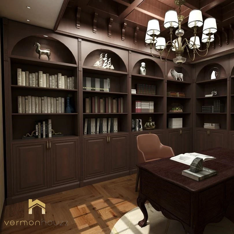 Vermonhouzz индивидуальная черная деревянная книжная полка, полная настенная книжная полка, роскошная книжная полка для гостиной