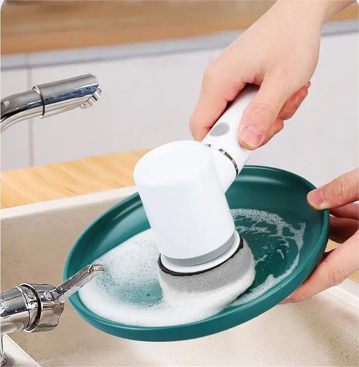 Litebird Electric Spin Scrubber Brush Cordless Magic Power Scrubber Handheld 3 In 1 Electric Cleaning Brush For Kitchen