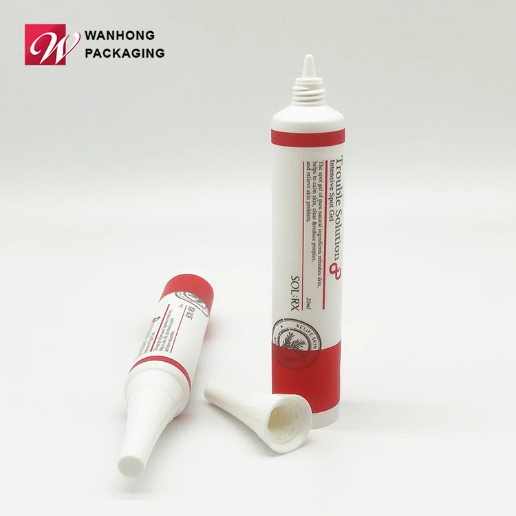 Factory Wholesale Price Soft Squeeze Nozzle PE Tube Cosmetic Bullet Plastic Tube for Essence