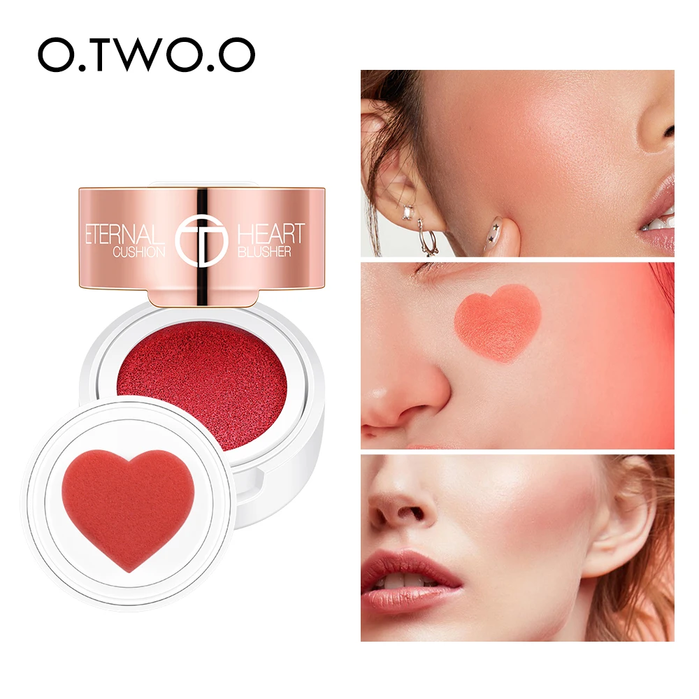 Cosmetics Makeup O.TWO.O High Quality Custom Private Label Palette Heart Stamp Blusher