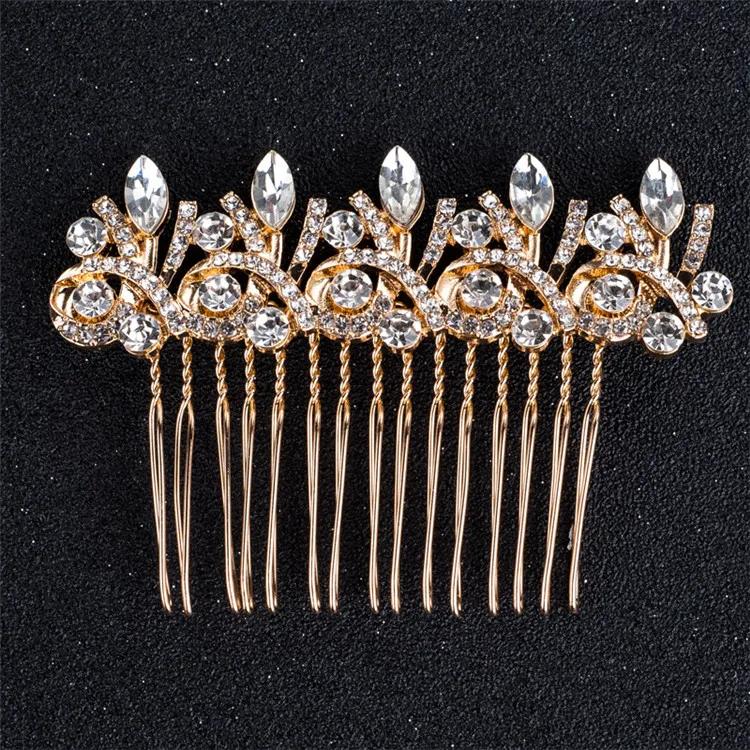 
Bride Crystal Hair Comb For Women Fashion Wedding Hair Jewelry Accessories 