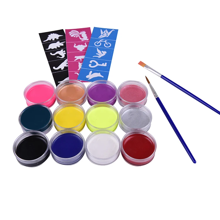 MeiduGaga wholesale 12 assorted colors multi-purpose washable Eco-friendly face paint for kids