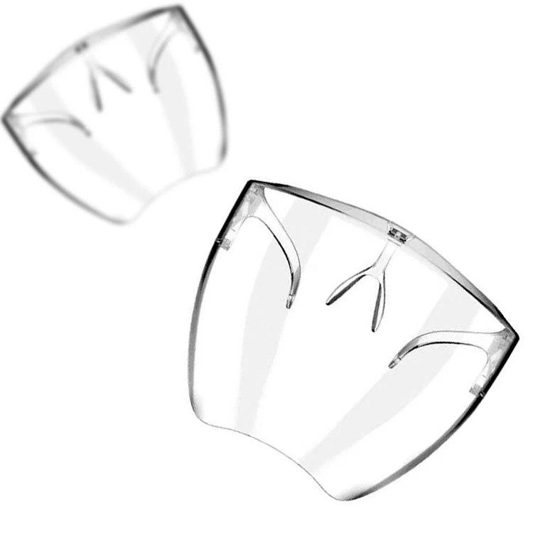 plastic transparent anti fog protective acrylic filter face shield visor shield mask screen safety glasses shield