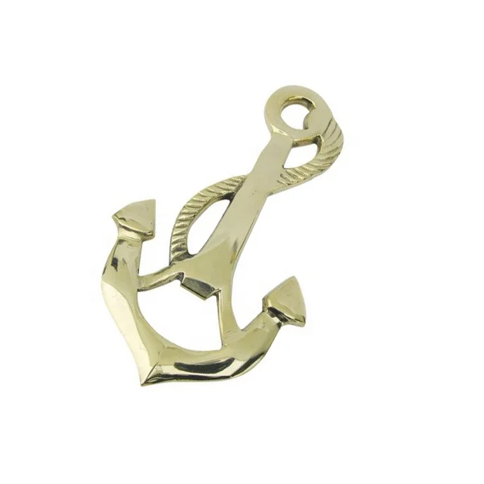 Hot Selling best quality Modern design Brass Bottle Opener anchor mini rope beer bottle opener marine kitchenware