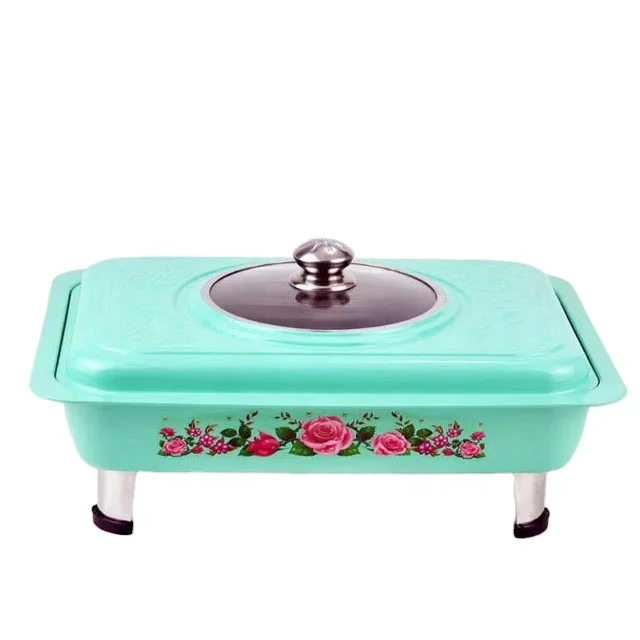 Full Size Stainless Steel rectangular chafing dish Chafing Food Pans and steel cover on top