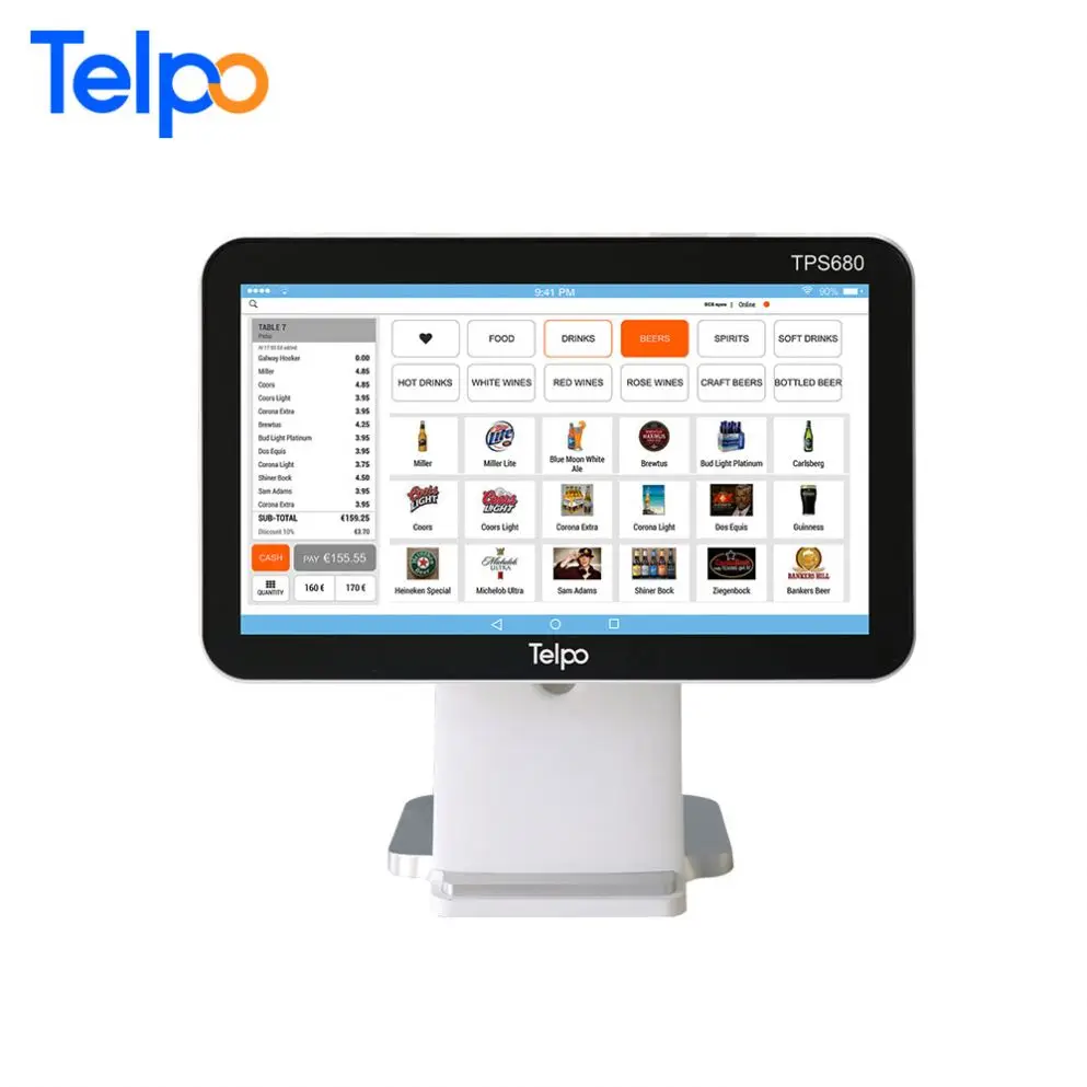 Telpo 15.6 inch Touch Screen POS machine All In One Cash Register for supermarket