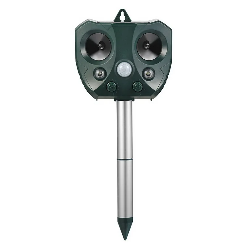 Ультразвуковой Отпугиватель кошек и змей, устройство для скаривания птиц на солнечной батарее с датчиком для сада