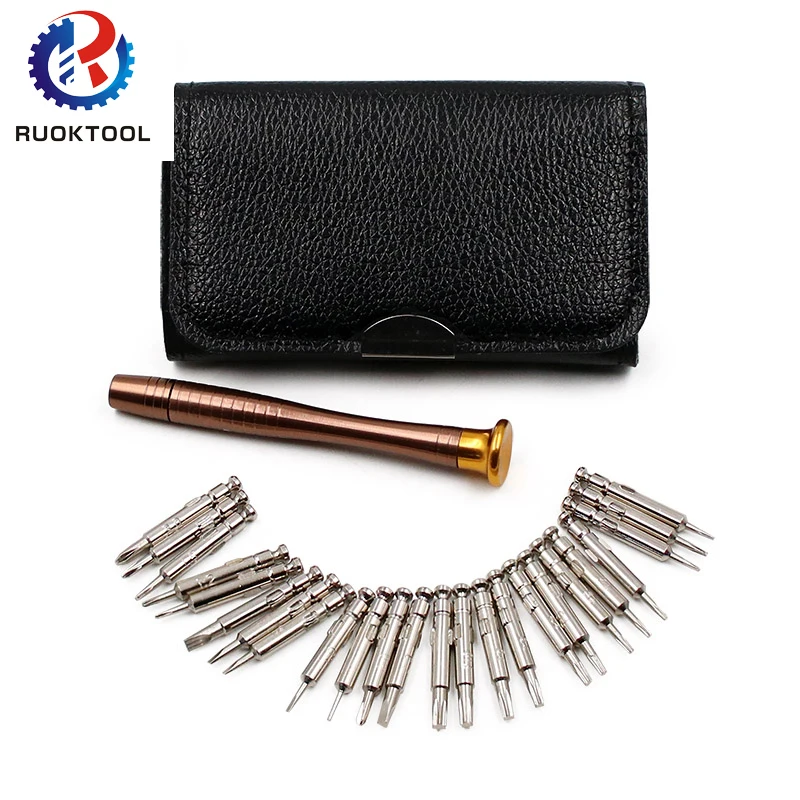 RUOKTOOL 25Pcs Premium Telecommunication Laptop Tablet Screwdriver Screen Replacement Tool Kit Screwdriver Set