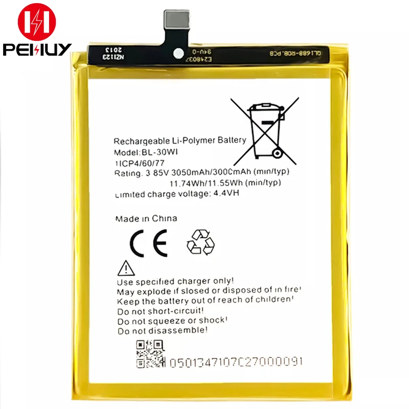 BL-30WI 3000mAh 3.8v lithium ion digital mobile phone batteries aaa for itel S42 battery