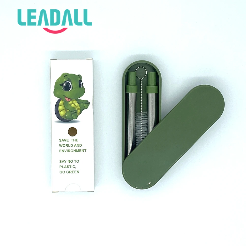 
Reusable telescopic retractable stainless steel metal straw 