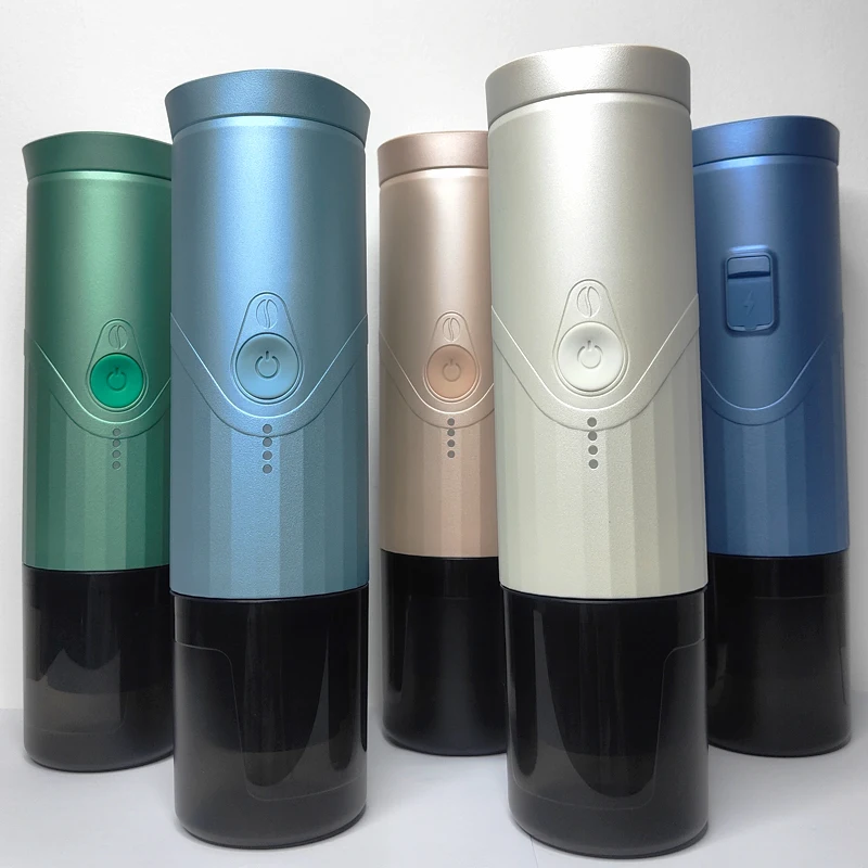 High Quality Portable Usb Espresso Machines Aluminum OEM 90 English Free Coffee Machine Service No Key Cup Brewing Machine 5v