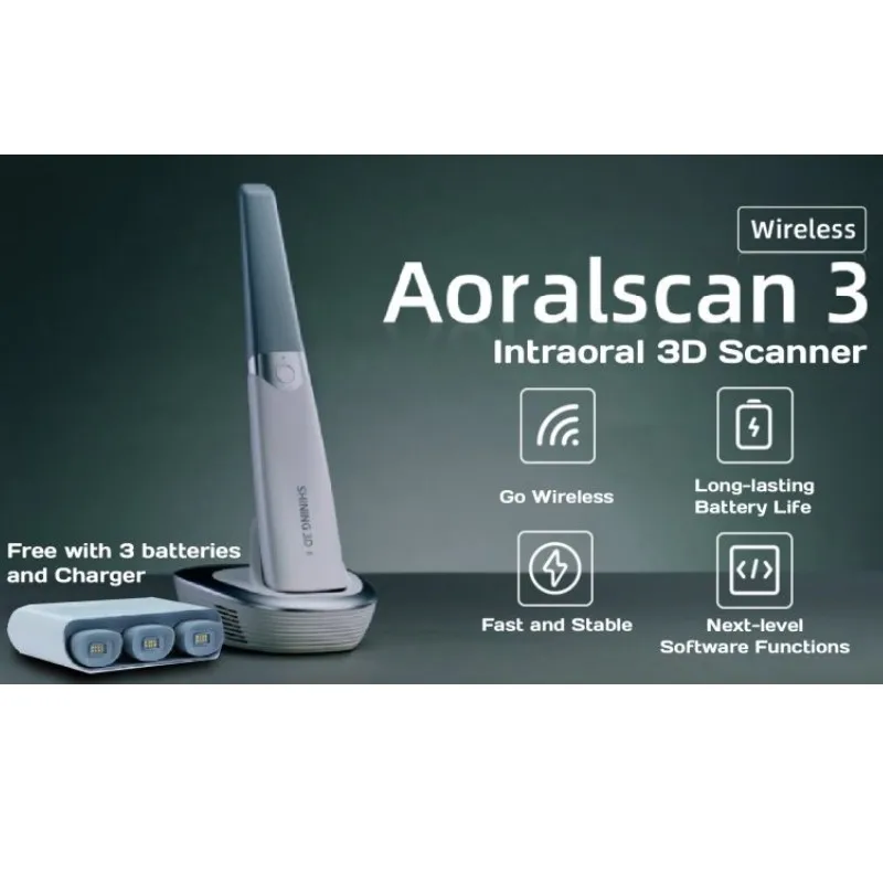 Laboratorio Wireless aoralscan 3 intraoral scanner shining 3d intra oral scanner shining 3d scanner dental