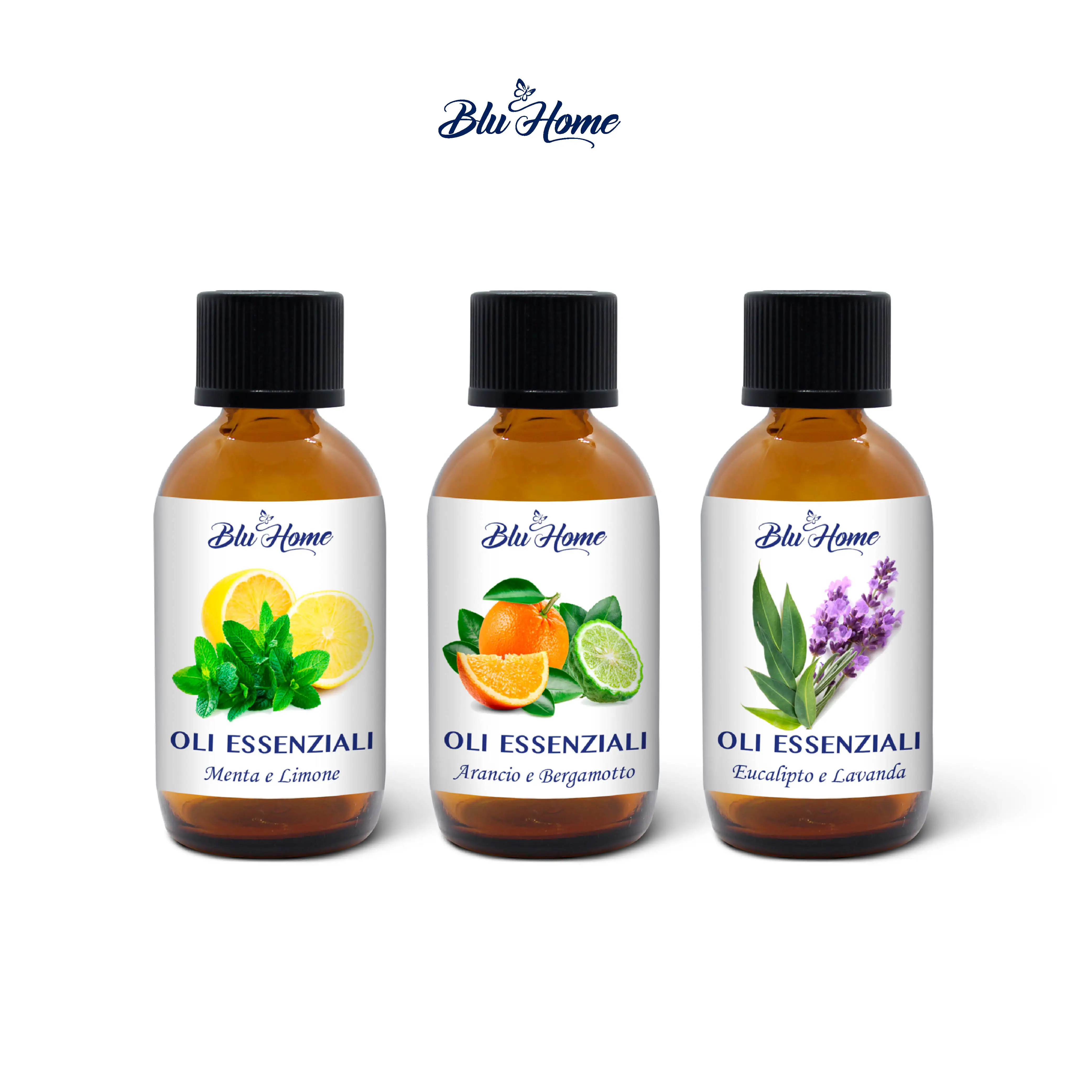 Blu Home 50 Ml Orange And Bergamot Fragrance Diffuser Organic Ingredients Blends Of Essential Oils