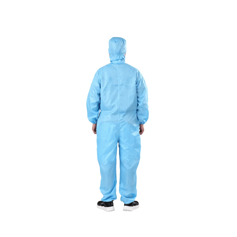 Carbon Fiber Cleanroom ESD Clothes Anti-static Lint Free ESD Cleanroom Clothing